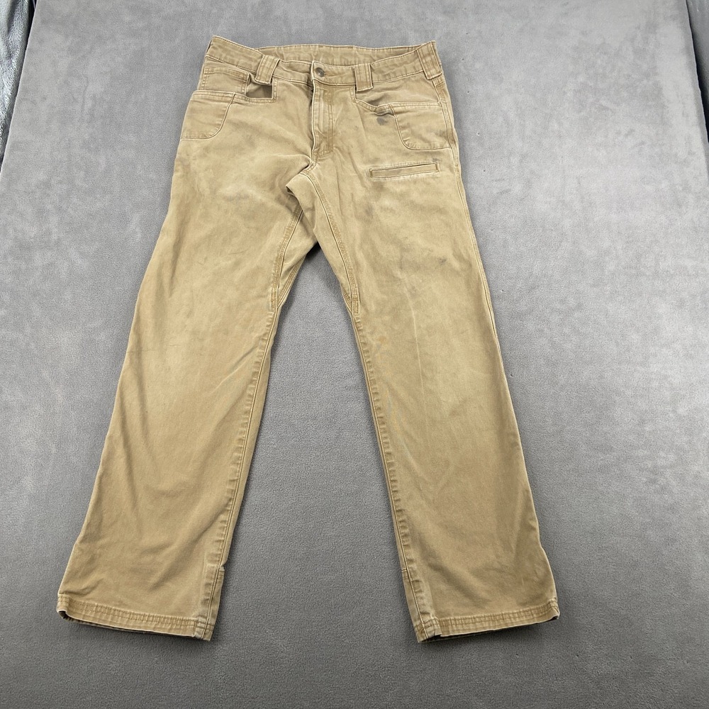 Noble Outfitters Workwear Pants Mens 32x32 Khaki Rough Ranch Flex Canvas Outdoor